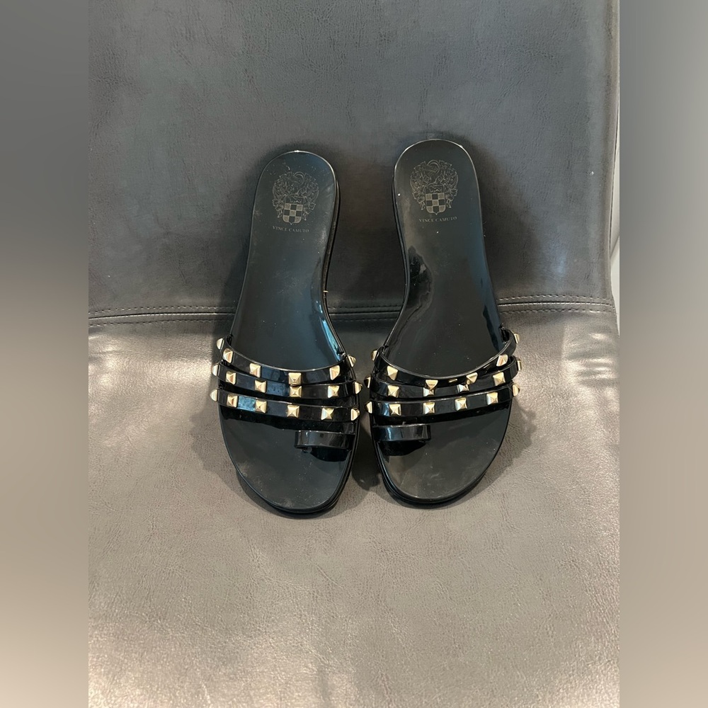 Vince Camuto Black Slide Sandals